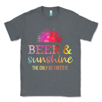 Charcoal Heather the only bs i need is beer sunshine Classic Tee - artisFamous