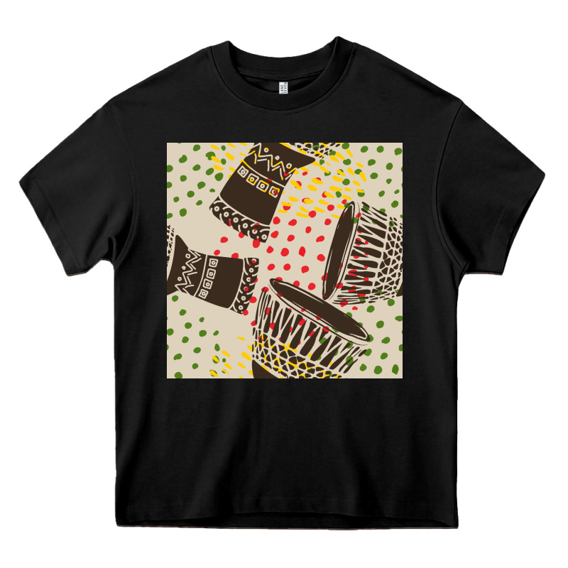 African Drum Seamless Pattern Heavy Core Tee by BundleAndBundleShop | Teevron