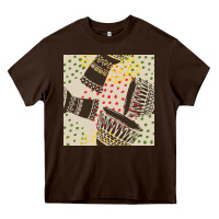 Chocolate Brown african drum seamless pattern Heavy Core Tee - BundleAndBundleShop
