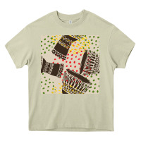 Mossy african drum seamless pattern Heavy Core Tee - BundleAndBundleShop