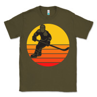 Army Green Hockey 1 Classic Tee - artisFamous