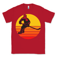Red Hockey 1 Classic Tee - artisFamous