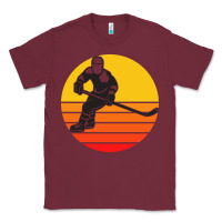 Burgundy Hockey 1 Classic Tee - artisFamous