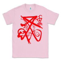 Bubblegum Pink lucifer calligraphy 2 Classic Tee - artisFamous