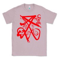 Lilac lucifer calligraphy 2 Classic Tee - artisFamous