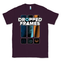 Plum dropped frames Classic Tee - artisFamous