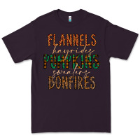 Plum flannels hayrides pumpkins bonfires Premium Tee - CowhideDigitalArt