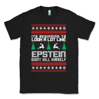 Black epstein didnt kill himself christmas Classic Tee - artisFamous