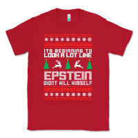 Red epstein didnt kill himself christmas Classic Tee - artisFamous