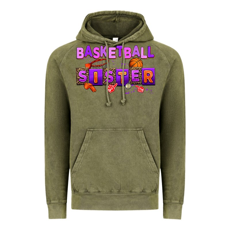 Basketball Sıster Vintage Hoodie by AdoDesignShop | Teevron