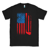 Black Golf with USA Flag Classic Tee - artisFamous