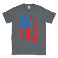 Charcoal Heather Golf with USA Flag Classic Tee - artisFamous