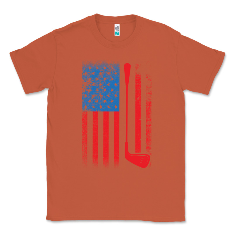 Golf With Usa Flag Classic Tee by artisFamous | Teevron