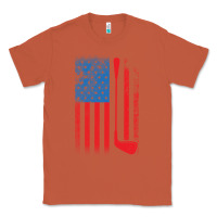 Copper Golf with USA Flag Classic Tee - artisFamous