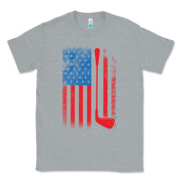 Heather Grey Golf with USA Flag Classic Tee - artisFamous