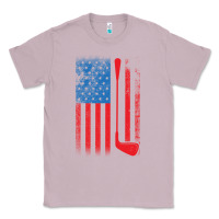 Lilac Golf with USA Flag Classic Tee - artisFamous