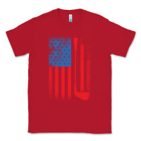 Red Golf with USA Flag Classic Tee - artisFamous