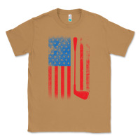 Toasted Coconut Golf with USA Flag Classic Tee - artisFamous