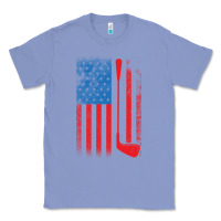 Colony Blue Golf with USA Flag Classic Tee - artisFamous