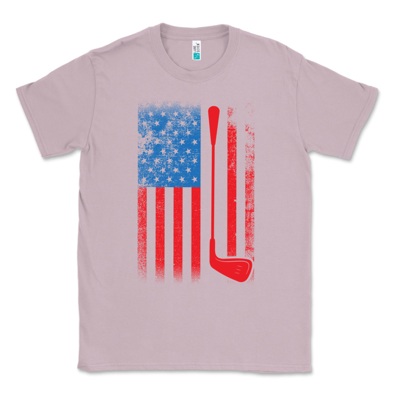 Golf With Usa Flag Classic Tee by artisFamous | Teevron