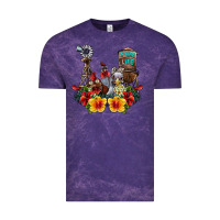 Cloud Purple farm life chicken Vintage Tee - SublimationCraftShop