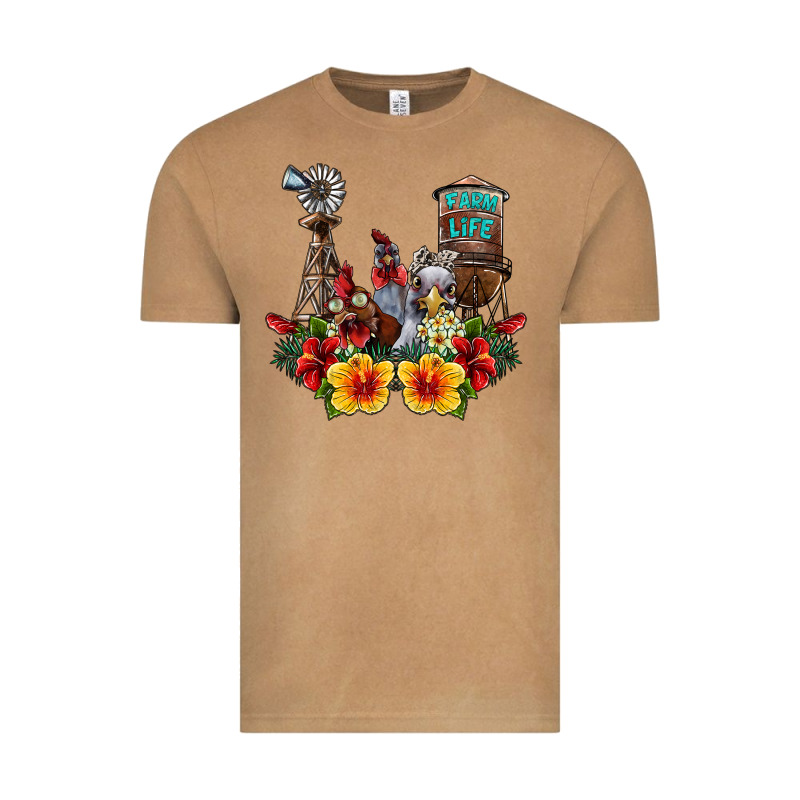 Farm Life Chicken Vintage Tee by SublimationCraftShop | Teevron