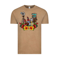 Vintage Coffee farm life chicken Vintage Tee - SublimationCraftShop