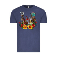 Vintage Denim farm life chicken Vintage Tee - SublimationCraftShop