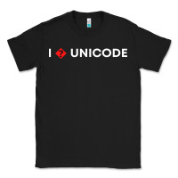 Black i � unicode Classic Tee - artisFamous