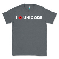 Charcoal Heather i � unicode Classic Tee - artisFamous