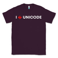 Plum i � unicode Classic Tee - artisFamous