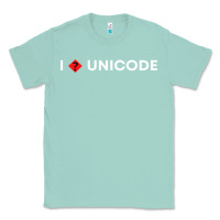Seafoam i � unicode Classic Tee - artisFamous