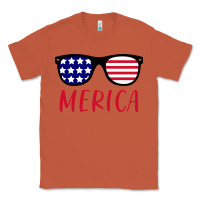 Copper Merica Usa Flag Sunglasses 4th Of July Classic Tee - artisFamous