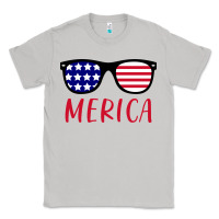 Moon Dust Merica Usa Flag Sunglasses 4th Of July Classic Tee - artisFamous