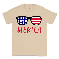 Mushroom Merica Usa Flag Sunglasses 4th Of July Classic Tee - artisFamous