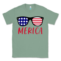 Sage Merica Usa Flag Sunglasses 4th Of July Classic Tee - artisFamous