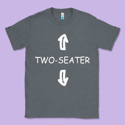 Two Seater Classic Tee Designed By Artisfamous