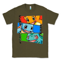 Army Green kanto starters Classic Tee - artisFamous