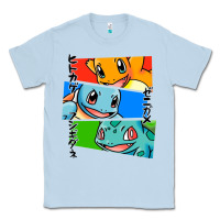 Dusty Blue kanto starters Classic Tee - artisFamous