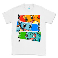White kanto starters Classic Tee - artisFamous