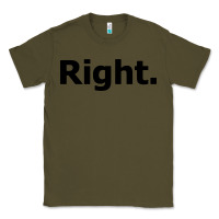 Army Green right Classic Tee - artisFamous