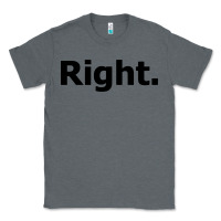 Charcoal Heather right Classic Tee - artisFamous