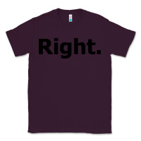 Plum right Classic Tee - artisFamous