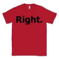 Red right Classic Tee - artisFamous