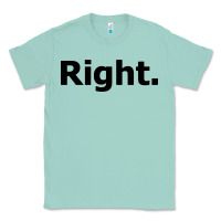 Seafoam right Classic Tee - artisFamous