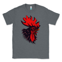 Charcoal Heather rooster Classic Tee - artisFamous