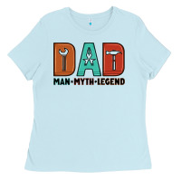 Baby Blue dad man myth legend Ladies Tee - Artiststas
