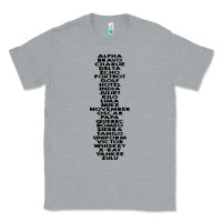 Heather Grey phonetic alphabet Classic Tee - artisFamous