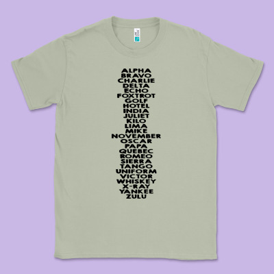 Phonetic Alphabet Classic Tee Designed By Artisfamous