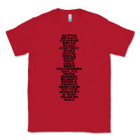 Red phonetic alphabet Classic Tee - artisFamous